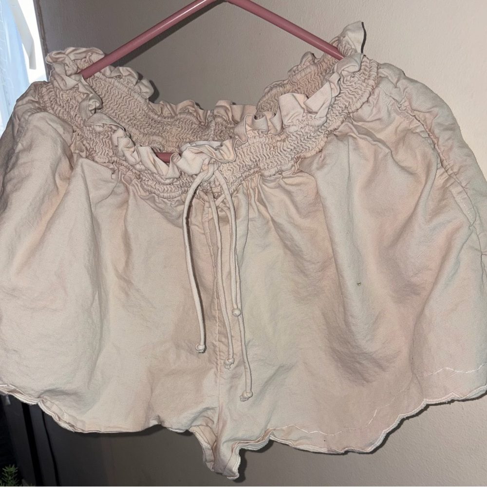Anthropology tan shorts